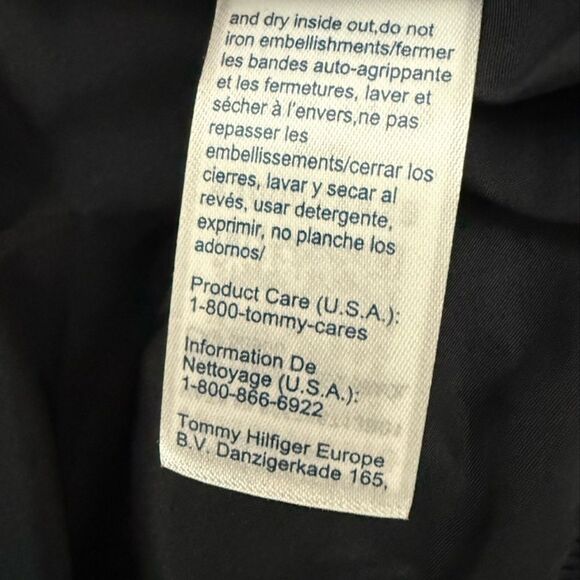 Tommy Hilfiger Men’s Navy Bomber Jacket Lightweight Water Resistant Small NWT - Picture 7 of 10